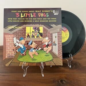 Story And Songs About Walt Disney's 3 Little Pigs LP 1961 Disneyland DQ-1310